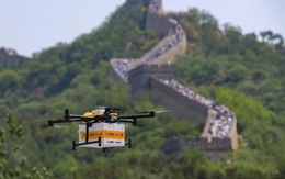 Mua hàng online ở Vạn Lý Trường Thành, drone giao trong 5 phút