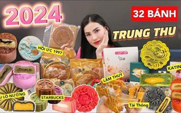 Hà Linh tự tin nhận là người review nhiều bánh Trung thu nhất 2024: Tận 32 chiếc, toàn sản phẩm hot