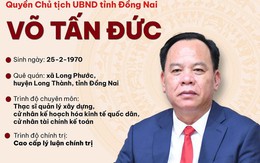 Tiểu sử đồng chí Võ Tấn Đức, tân Phó Bí thư Tỉnh ủy, Quyền Chủ tịch UBND tỉnh Đồng Nai