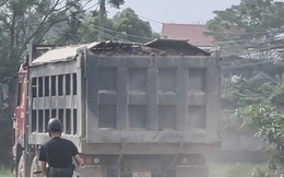 Hàng đoàn xe chở đất tàn phá nhiều tuyến đường ở Phổ Yên, Thái Nguyên