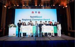 Đội sinh viên Việt Nam giành giải nhất cuộc thi khởi nghiệp Tech4Good khu vực châu Á – Thái Bình Dương nhờ dự án hỗ trợ tìm kiếm người gặp nạn trong lũ