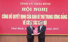 Ủy viên Ủy ban Kiểm tra Trung ương làm Phó Bí thư Tỉnh ủy Thái Bình