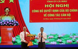 Phó Bí thư Thường trực Thành ủy TP HCM giữ chức Bí thư Tỉnh ủy Cà Mau