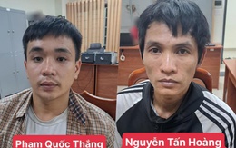 Bắt giữ Phạm Quốc Thắng và Nguyễn Tấn Hoàng khi đang nằm trong phòng trọ Bắt giữ Phạm Quốc Thắng và Nguyễn Tấn Hoàng khi đang nằm trong phòng trọ