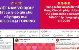 Việt Nam vô địch AFF Cup 2024, hàng quán "chơi lớn" tặng link 789bet, mua 1 tặng 1