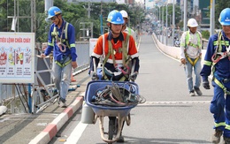 Cận cảnh cầu Bình Triệu 1 cao thêm 1,08 m