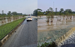 Tin mới nhất tình hình nước lũ ngập cao tốc Hà Nội - Thái Nguyên