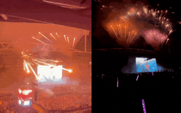 Sự cố nổ pháo hoa rơi trúng khán giả tại concert Em Xinh