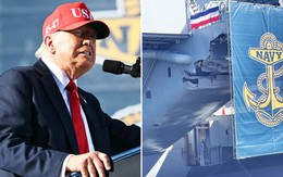 Tàu sân bay lộ 'vết sẹo 8 tháng chưa lành' - Ông Trump phát biểu ngay phía trước: Hải quân Mỹ nói sao?