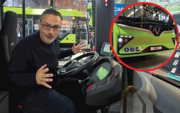 Khách Tây thử xe VinFast chưa bán ở Việt Nam: Kính cửa sổ như của máy bay, giảm xóc hơi, pin đặt trên nóc