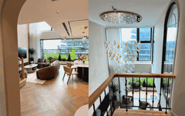 10 nghìn người xuýt xoa trước căn hộ duplex với ban công xanh mướt lưng chừng trời: "Ở chung cư mà sướng hơn cả nhà phố thế này?"