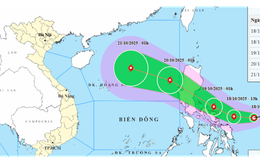 Tin mới về áp thấp nhiệt đới sắp mạnh lên thành bão, gần vào Biển Đông