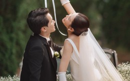 Ảnh cưới đẹp nhất showbiz Việt 2025: Cô dâu Á hậu quá xinh, chồng chủ tịch không chê vào đâu được!