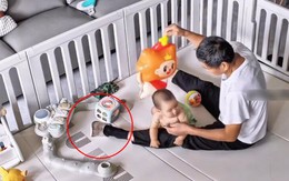 Con dâu ra ngoài nhờ bố chồng ở nhà chăm cháu, 30 phút sau check cam thì thấy cảnh tượng cả đời không quên