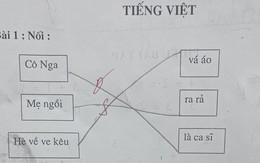 Học sinh tiểu học làm bài tập nối từ khiến netizen suýt nhập viện vì cười: Đúng sai cũng kệ, miễn là nói xấu mẹ thành công