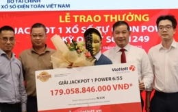 Nam giáo viên trúng Vietlott hơn 179 tỷ đồng