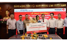 Một giáo viên tại Đà Nẵng trúng thưởng vé số Vietlott hơn 179 tỉ đồng