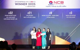 NCB lọt Top 10 “Doanh nghiệp được yêu thích 2025” ngành tài chính - ngân hàng Việt Nam