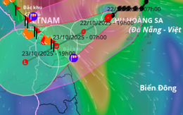 Bão số 12 Fengshen cách Đà Nẵng 240 km, gây mưa rất to từ đêm nay, cục bộ tới hơn 800 mm