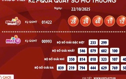Vé số Vietlott lại có người trúng giải Jackpot hàng trăm tỉ đồng