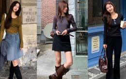 Hot nhất mùa đông 2025 chính là áo thun dài tay, sành điệu từ đi làm tới đi chơi với 10 cách phối