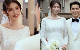 Lễ cưới nhà thờ của Á hậu Quỳnh Châu: Cô dâu rưng rưng xúc động, thiếu gia Đà Lạt quá điển trai!