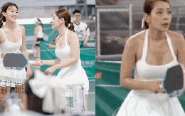 Chi Pu mặc "mát mẻ", khoe visual trắng phát sáng cùng "em Kim vén váy" đánh pickleball