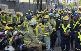 Cháy tại công trường cao ốc phức hợp Nguyễn Kim, hàng trăm công nhân sơ tán khẩn cấp