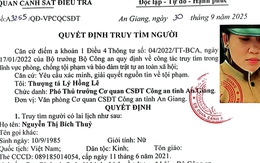 Công an truy tìm đối tượng Nguyễn Thị Bích Thủy