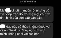 Thấy bé 5 tuổi buồn, cô giáo đến hỏi chuyện và ngay sau đó phải nhắn tin cho mẹ: Cả bầu trời của con giờ chỉ còn một nửa