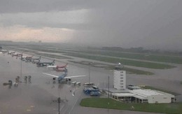 Mưa giông lớn, sân bay Nội Bài cảnh báo khẩn tới hành khách