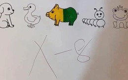 Học sinh lớp 1 làm bài tập về nhà, cô giáo nhìn xong muốn xin nghỉ gấp: "Em không sai nhưng cô không biết chấm thế nào"