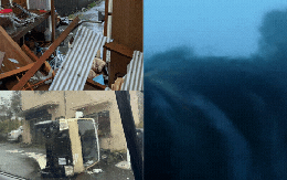 Bão Hạ Long gây cảnh tượng kinh hoàng tại Nhật Bản