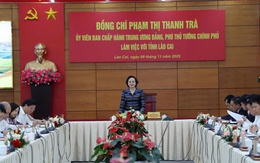 Phó Thủ tướng Phạm Thị Thanh Trà gợi mở 7 nhóm nhiệm vụ trọng tâm cho Lào Cai