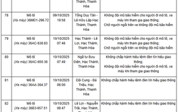 306 chủ xe máy mang biển số sau nhanh chóng nộp phạt nguội theo Nghị định 168