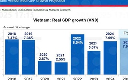 UOB nâng dự báo tăng trưởng GDP Việt Nam năm 2025