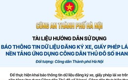 Các bước khai báo thông tin đăng ký xe, GPLX qua ứng dụng iHanoi