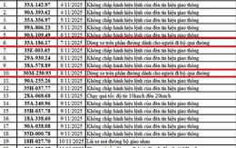 69 chủ xe dừng, đỗ không đúng quy định sau nhanh chóng nộp phạt nguội theo Nghị định 168