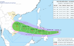 Tin bão số 13, bão Kalmaegi: Các tỉnh ven biển nào có thể có gió giật trên cấp 17?