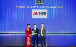 MSB khẳng định vị thế “Top 100 nơi làm việc tốt nhất Việt Nam”