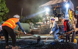 Vành đai 2,5 Hà Nội sáng đèn suốt đêm chạy đua về đích