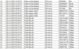 300 chủ xe máy, ô tô có biển số sau nhanh chóng nộp phạt nguội theo Nghị định 168