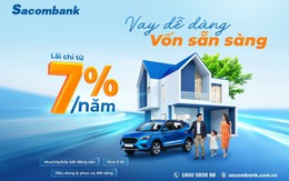 Sắm sửa cuối năm không lo nghĩ với lãi suất cho vay hấp dẫn từ Sacombank