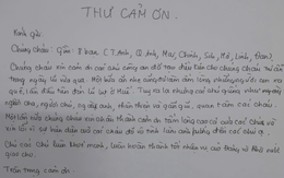 Thư cảm ơn viết tay gây "bão mạng". nhận về hơn 52.000 lượt like