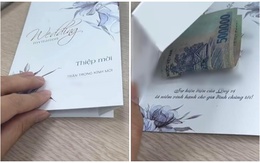Mới đi làm được 2 ngày, cô gái nhận được thiệp cưới kẹp tờ 500 nghìn đồng cùng một lời dặn