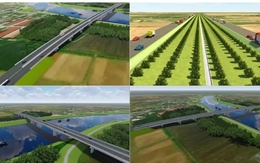 Hình ảnh thiết kế tuyến đường 10 làn xe nối trung tâm Thái Bình với Phố Hiến