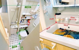 Căn hộ của người phụ nữ 37 tuổi gây sốt vì phòng tắm chỉ 1,4m² mà sang chảnh hơn cả khách sạn 5 sao
