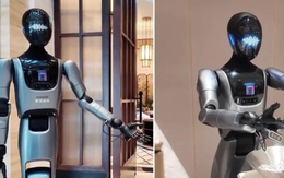 Khách sạn ở Trung Quốc dùng robot hình người làm lễ tân, dọn phòng
