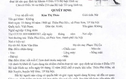 Truy nã Kim Thị Thảo