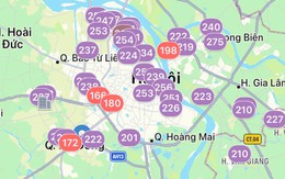 Ô nhiễm không khí ở Hà Nội leo thang, loạt điểm cảnh báo tím